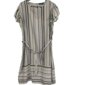 Striped Black and White Dress